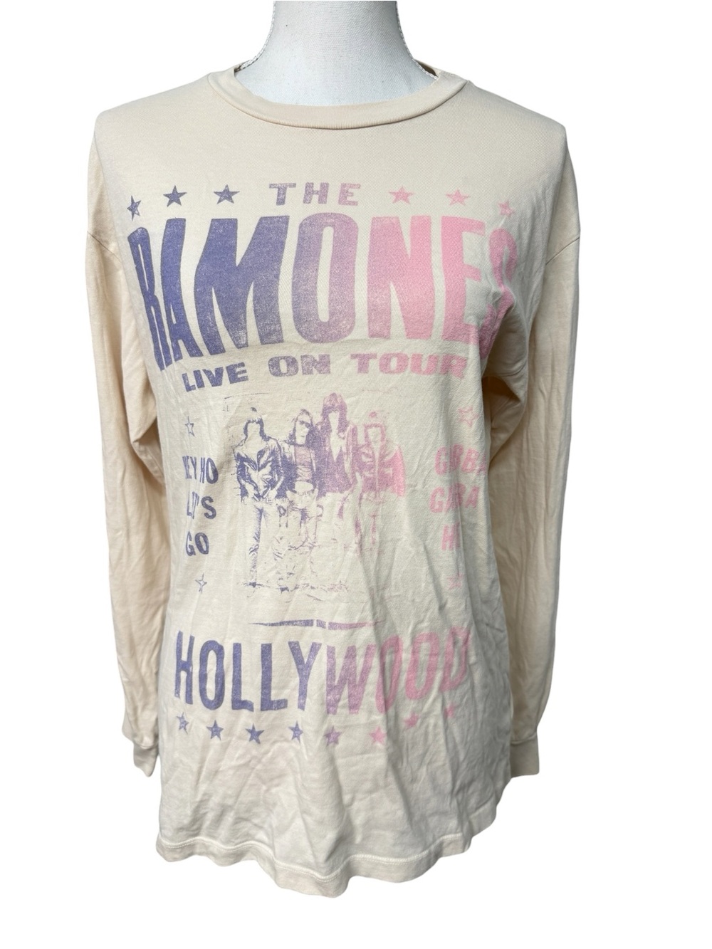 DAYDREAMER FOR FREE PEOPLE THE RAMONES TEE SIZE SMALL